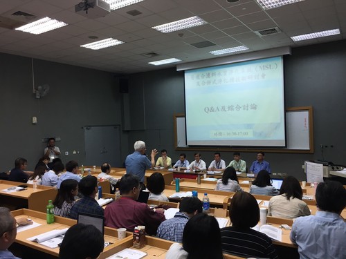 綜合討論時間大家熱烈向各專家提問關於MSL之原理或設計施工經驗。
